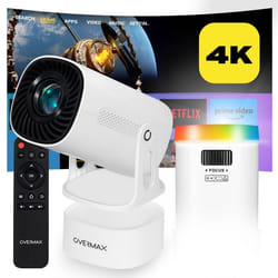 Vidéoprojecteur sans fil - OVERMAX - Multipic EZ - 4K - 2000 Lumens - Portable - 200