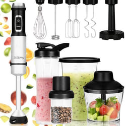 Mixeur plongeant - ZEEGMA - Handy Nuttig - 1500W - 18 vitesses + turbo - Accessoires polyvalents