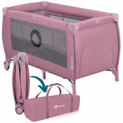 Lit parapluie compact 2en1 LIONELO Stefi Plus - Parc bébé - Matelas en mousse T25 - 0-36 mois - Pliage Rapide - 2x Roulettes ...