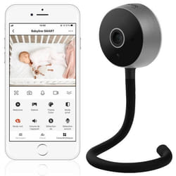 Babyphone LIONELO Babyline Smart - 85° - Caméra Bebe WiFi - Audio Bidirectionnel - Vision nocturne - Contrôle température - Noir
