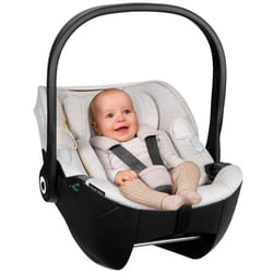 Siège auto bébé LIONELO Moxie i-Size - Cosi 40-87 cm - Tissu de bambou naturel - Légère - 0-13 Kg - Groupe 0+ - Beige