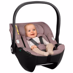 Siège auto bébé LIONELO Moxie i-Size - Cosi 40-87 cm - Tissu de bambou naturel - Légère - 0-13 Kg - Groupe 0+ - Rose