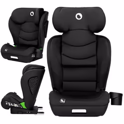Siège-auto 100-150cm LIONELO Neal i-Size - ISOFIX - Porte-gobelet - Assise large - Inclinable - Groupe 2/3 - Noir