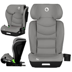 Siège-auto 100-150cm LIONELO Neal i-Size - ISOFIX - Porte-gobelet - Assise large - Inclinable - Groupe 2/3 - Gris