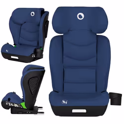 Siège-auto 100-150cm LIONELO Neal i-Size - ISOFIX - Porte-gobelet - Assise large - Inclinable - Groupe 2/3 - Bleu