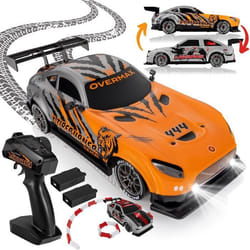 Voiture télécommandée OVERMAX - X-Tireburner - 2x Carrosserie - 20 km/h - Eclairage LED - 40min dautonomie