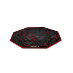 Tapis de chaise HUZARO Floormat 2.0 Gamer - Durable et Résistant - Noir/Rouge - 120cm - Néoprène
