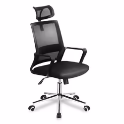 Chaise Bureau - MARK ADLER - Manager 2.1 - Ergonomique - Tissu - Noir