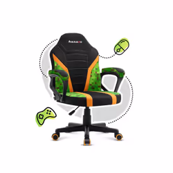Huzaro Ranger 1.0 Pixel mesh, Siège plat, Dossier en mesh, Noir, Vert, Jaune, Noir, Vert, Jaune, Mesh, Mesh