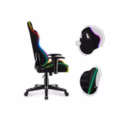 Huzaro Ranger 6.0 RGB Siège de jeu universel Siège balançoire (nacelle) Noir - Vue supplémentaire 13