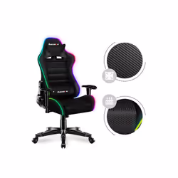 Huzaro Ranger 6.0 RGB Siège de jeu universel Siège balançoire (nacelle) Noir - Vue supplémentaire 14