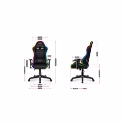 Huzaro Ranger 6.0 RGB Siège de jeu universel Siège balançoire (nacelle) Noir - Vue supplémentaire 16