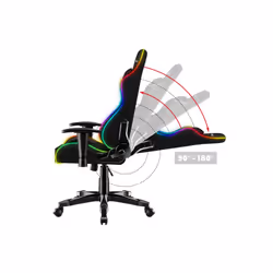 Huzaro Ranger 6.0 RGB Siège de jeu universel Siège balançoire (nacelle) Noir - Vue supplémentaire 8