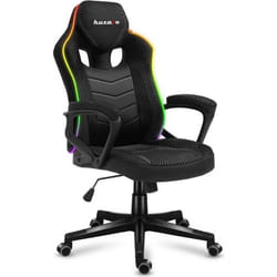 Chaise gaming HUZARO FORCE 2.5 LED RVB Tissu Chaise Bureau Pc Gaming Ergonomique Réglable Pivotant Accoudoirs Gamer