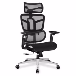 Chaise de bureau - MARK ADLER - Expert 9.5 - Ergonomique - Tissu AirMESH HD - Noir