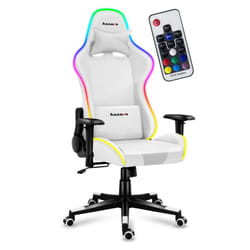 Huzaro Force 6.2 RGB Siège de jeu sur PC Siège balançoire (nacelle) Blanc