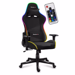Huzaro Force 6.2 RGB, Siège de jeu sur PC, 130 kg, Siège balançoire (nacelle), Dossier rembourré, Course, Universel