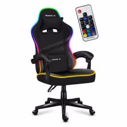 Huzaro FORCE 4.4 RGB, Siège de jeu sur PC, 130 kg, Siège balançoire (nacelle), Dossier rembourré, Course, Universel