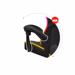 Huzaro FORCE 4.4 RGB Siège de jeu sur PC Siège balançoire (nacelle) Noir - Vue supplémentaire 12