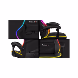 Huzaro FORCE 4.4 RGB Siège de jeu sur PC Siège balançoire (nacelle) Noir - Vue supplémentaire 14