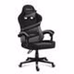Chaise de jeu ergonomique HUZARO Force 4.4 - Gris - Hauteur réglable - Support lombaire - Accoudoirs - Têtière