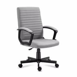 Chaise bureau MARK ADLER BOSS 2.5 Gris Tissu Ergonomique Hauteur réglables Accoudoirs souples Chaise gaming Pc