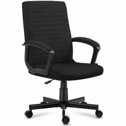 Chaise bureau MARK ADLER BOSS 2.5 Noir Ergonomique Hauteur réglables Accoudoirs souples Pc gaming Travail Bureau gaming