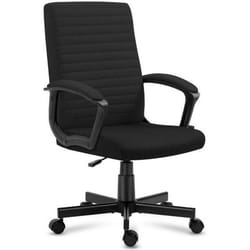 Chaise bureau MARK ADLER BOSS 2.5 Noir Ergonomique Hauteur réglables Accoudoirs souples Pc gaming Travail Bureau gaming