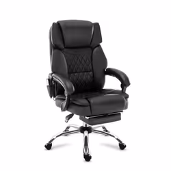 Chaise de bureau - MARK ADLER - Boss 6.0 - Massage intégré - Réglable en hauteur - Repose-pieds escamotable