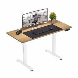 Bureau Assis Debout MARK ADLER LEADER 7.0 CRAFT 120 x 60 Cadre Electrique Réglage Hauteur Ergonomique Ecran LCD PC Gaming