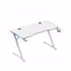 Bureau gaming - HUZARO - HERO 2.5 - LED RVB - Blanc - 120x60x75cm - Pratique et robuste