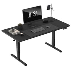 Bureau Assis Debout MARK ADLER LEADER 7.6 Noir Bureau Electrique Ergonomique PC Gaming 3 Hauteurs de Mémoire 2xUSB 2xCrochets