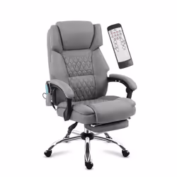 Chaise de bureau - MARK ADLER - Boss 6.0 - Massage - Ergonomique - Repose-pieds escamotable