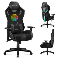 Chaise gaming - HUZARO - Combat 7.6 RGB LED - Éclairage personnalisable - Ventilateur intégré - Accoudoirs 3D