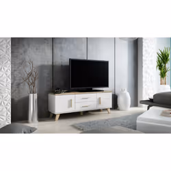 Cama LOTTA TV14 2D2S Support TV et centre de divertissement 2 tiroir(s)