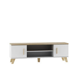 Cama RTV LOTTA 160 2D2K Support TV et centre de divertissement 2 étagères