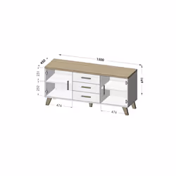 Cama LOTTA K150 2D3D buffet de salle à manger 2 portes(s)
