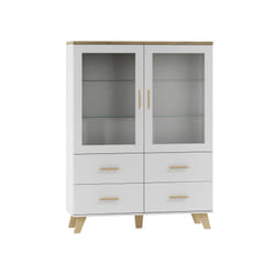 Cama LOTTA WIT120 Armoire de rangement de salle à manger Vitrine