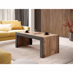Cama MILA banc/table 120x60x50 chêne wotan + anthracite