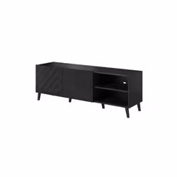 Cama Armoire RTV ABETO 150x42x52 noir brillant