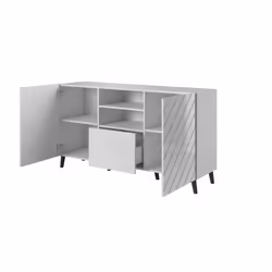 Cama ABETO commode 150x42x82 blanc brillant