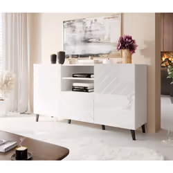 Cama ABETO commode 150x42x82 blanc brillant