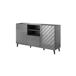Cama ABETO commode 150x42x82 graphite/brillant