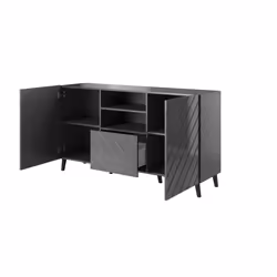 Cama ABETO commode 150x42x82 graphite/brillant