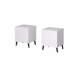 Cama Table de chevet NOVA 44x40x52 blanc mat, Table de nuit / chevet, Blanc, 1 tiroir(s), Panneaux MDF, 16 mm, 440 mm