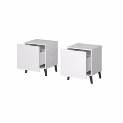 Cama Table de chevet NOVA 44x40x52 blanc mat