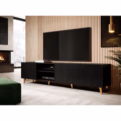 Cama Armoire RTV PAFOS 200x42x52 Noir mat