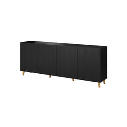 Cama Chaise d'aisance PAFOS 200x42x82 Noir mat