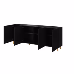 Cama Chaise d'aisance PAFOS 200x42x82 Noir mat