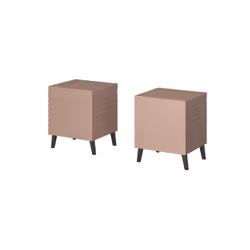 Cama table de chevet NOVA 44x40x52 rose mate, Table de nuit / chevet, Rose, 1 tiroir(s), Panneaux MDF, 16 mm, 440 mm